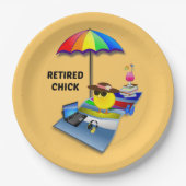 チ退職したック、カラフルとかわいい、紙プレート ペーパープレート (正面)