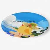 チ退職したック、カラフルデザイン ペーパープレート (アングル)