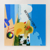 チ退職したック…ビーチで ジグソーパズル (横)