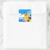 チ退職したック…ビーチで スクエアシール (バッグ)