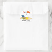 チ退職したック – ビーチ場 ラウンドシール (バッグ)