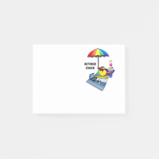 チ退職したック ポストイット (正面)