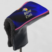 チ退職したック、抽象芸術背景デザイン ゴルフヘッドカバー (3/4 正面)