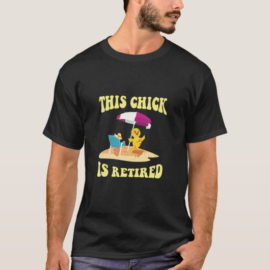 チ退職したック Tシャツ (正面)