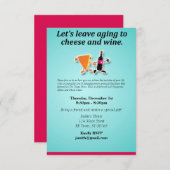 チ離れーズとワインの熟成 招待状 (正面/裏面)