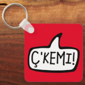 チ・ケミ！アルバニア語Tosk Albanian Word Hi, Hey, What's Up キーホルダー (正面)