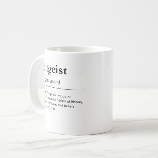 ツァイトガイスト定義ドイツコンテンポラリー語 コーヒーマグカップ (正面左)