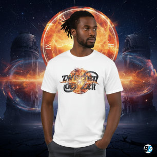 ツァイヒェン・デア・ツァイト - Sci-Fi タイム インフィニティ時計ロゴ Tシャツ
