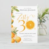 ツァスティオレンジおもしろい30th誕生日パーティー 招待状 (スタンド正面)