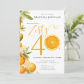 ツァスティオレンジおもしろい40th誕生日パーティー 招待状 (スタンド正面)