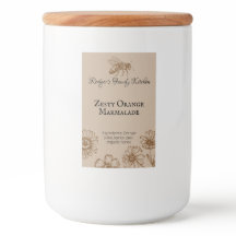 ツァスティオレンジマーマレードフローラハニービー食品ラベル