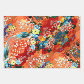 ツァツサペイズリー、マージャングアンドメランジ ラッピングペーパーシート (正面)