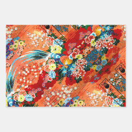 ツァツサペイズリー、マージャングアンドメランジ ラッピングペーパーシート