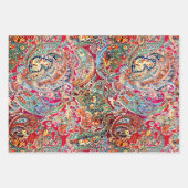 ツァツサペイズリー、マージャングアンドメランジ ラッピングペーパーシート (正面2)