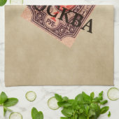 ツァリストロシア郵便料金 キッチンタオル (折り畳み)