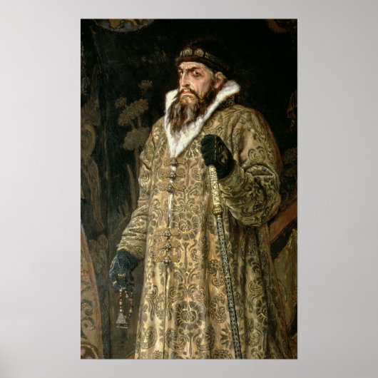 ツァルイヴァン四世ヴァシリエビッチ「恐ろしい」 1897 ポスター (正面)