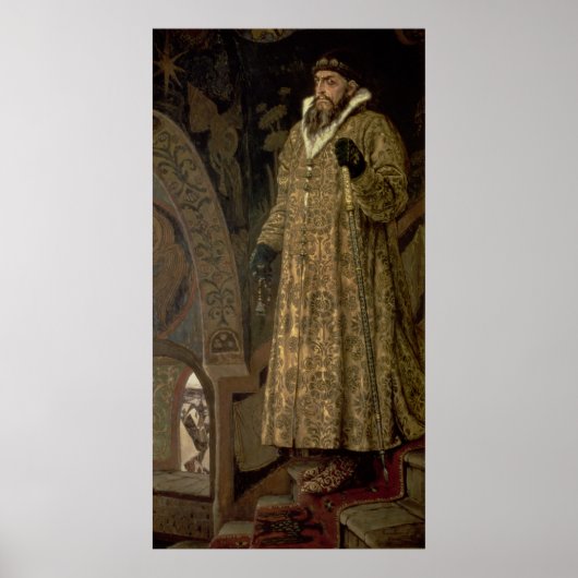 ツァルイヴァン四世ヴァシリエビッチ「恐ろしい」 1897 ポスター (正面)