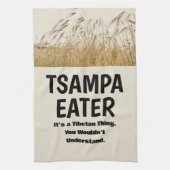ツァンパイーターチベットの食文化チベットの歴史 キッチンタオル (縦)