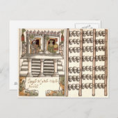 ツァンパントリスカルラックアステカテンプル ポストカード (正面/裏面)