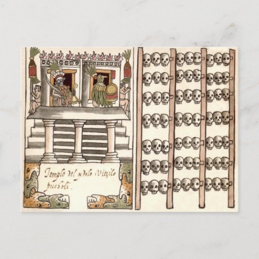 ツァンパントリスカルラックアステカテンプル ポストカード (正面)