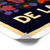 ツアフランスのーマップ – ヴィンテージ旅行ポスター ポスター (角)