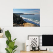 ツアーから戻る~トーリーパインズブラックスビーチからLa J ポスター (ホームオフィス)