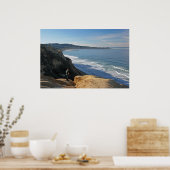 ツアーから戻る~トーリーパインズブラックスビーチからLa J ポスター (キッチン)