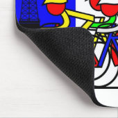 ツアーはパリに到着 マウスパッド (コーナー)