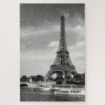 ツアーエッフェル，フランス – ブラック/フェイク金ゴールド散布 ジグソーパズル<br><div class="desc">ツアーエッフェル，フランス – ブラック/フェイク金ゴールド散水ジグソーパズル。洗練された挑戦的。</div>