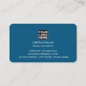 ツアーガイドかわいい青 名刺 (裏面)