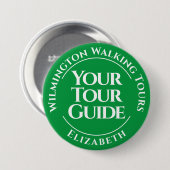ツアーガイドのバッジ 缶バッジ (正面&裏面)