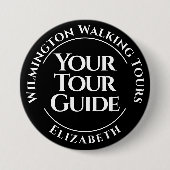 ツアーガイドのバッジ 缶バッジ (正面)