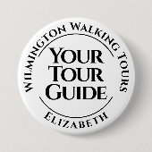 ツアーガイドのバッジ 缶バッジ (正面)