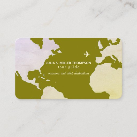 ツアーガイドの名刺 名刺 (正面)