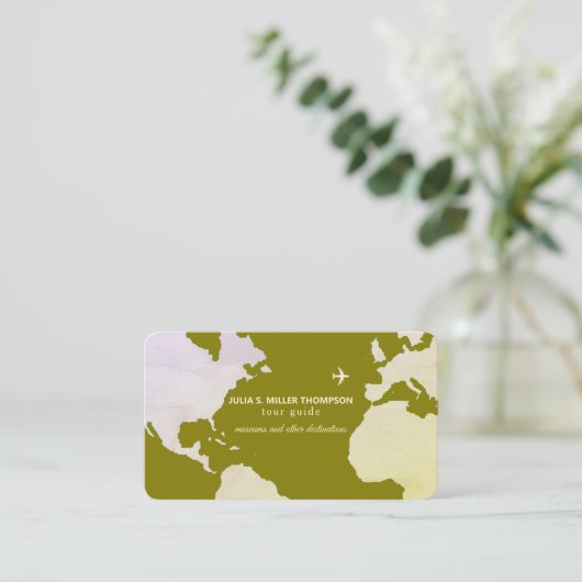 ツアーガイドの名刺 名刺 (スタンド正面)