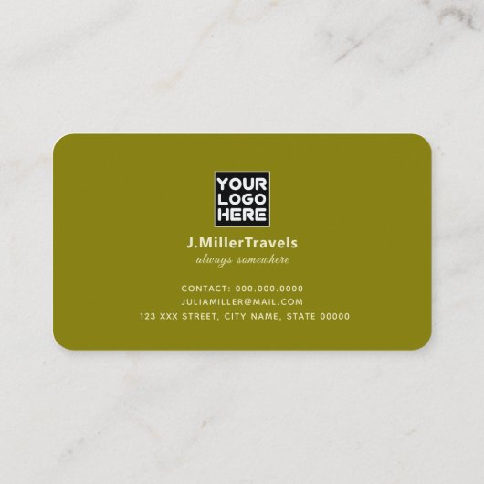 ツアーガイドの名刺 名刺 (裏面)