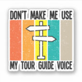 ツアーガイドの音声を使用しない シール (正面)