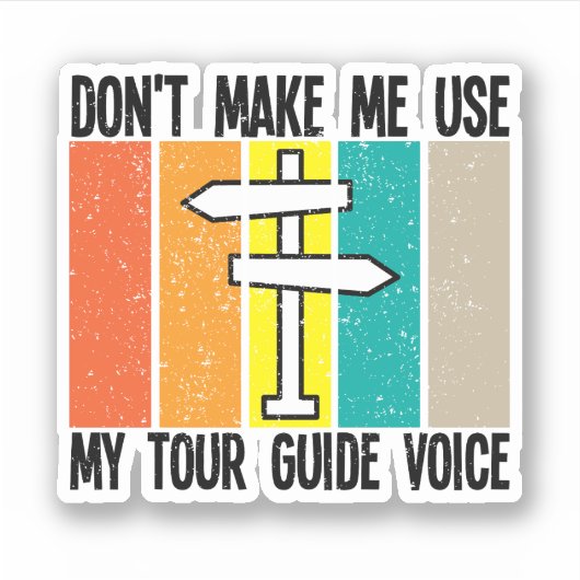 ツアーガイドの音声を使用しない シール (正面)