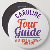 ツアーガイドボタン 缶バッジ (正面&裏面)