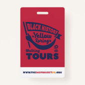 ツアーガイド名タグ – オレンジバッジ バッジ (裏面)