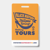 ツアーガイド名タグ – オレンジバッジ バッジ (裏面)