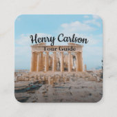 ツアーガイド旅行代理店ターコイズ スクエア名刺 (正面)