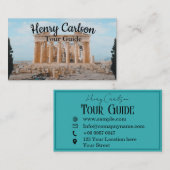 ツアーガイド旅行代理店ターコイズ 名刺 (正面/裏面)