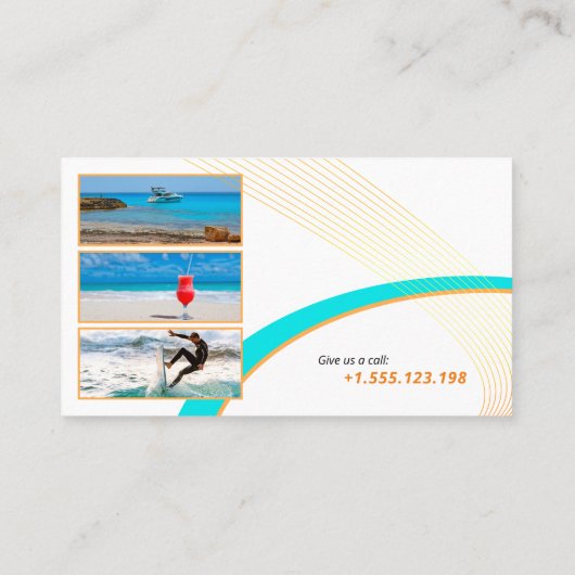 ツアーガイド |個の休暇最高の 名刺 (裏面)