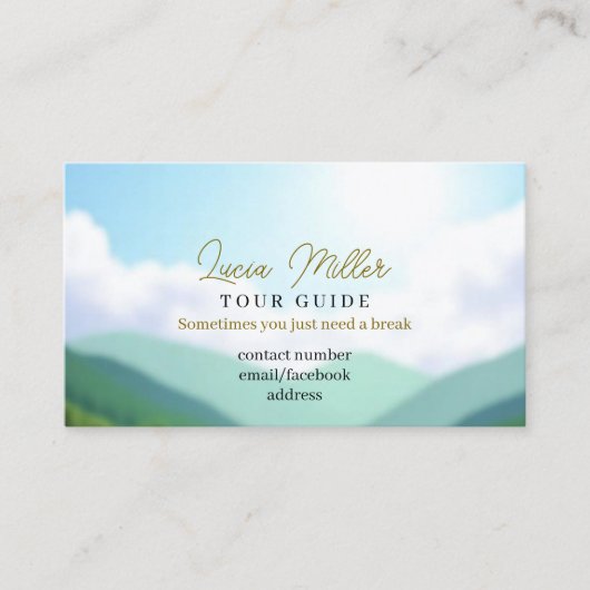 ツアーガイド 名刺 (正面)