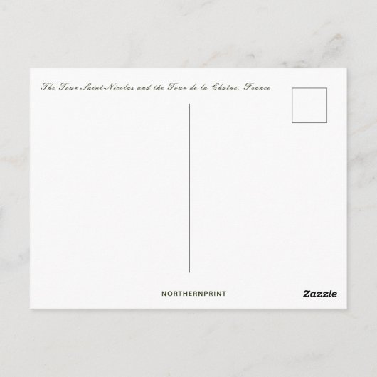 ツアーサンニコラスアンドツアードゥラシェーンフランス ポストカード (裏面)