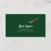 ツアーツーリズムのガイド緑 名刺 (正面)