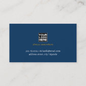 ツアーツーリズム旅行代理店ブルー 名刺 (裏面)