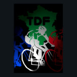 ツアーデフランスサイクリングポスター ポスター<br><div class="desc">フランス旅行。</div>