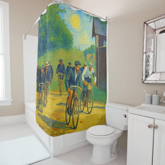ツアーデフランスファーストレース1903ファンゴッホレドゥックス シャワーカーテン (インサイチュ)